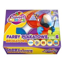 Farby plakatowe brokatowe 6 kolorów 20ml (5902815960065) - 1