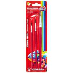 Pędzle włosia naturalnego nr: 2, 6, 12 3szt