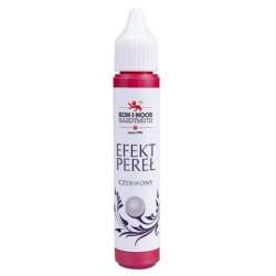 Pisak z efektem perłowym czerwony 30ml - 1