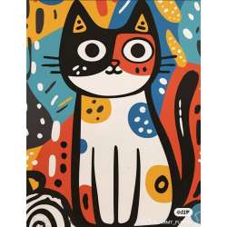 Malowanie po numerach 40x50cm Kot Picasso