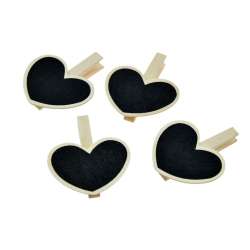Serca klamerki z tablicówką 4szt - 1