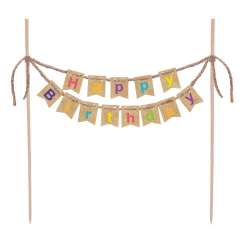 Dekoracja tortu Happy Birthday Kraft Balloons - 1