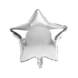 Balon foliowy gwiazda srebrny - 1