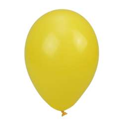 Balony pastelowe jednokolorowe żółte 24cm 10szt - 1