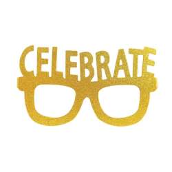 Papierowe okulary brokatowe Celebrate 4szt