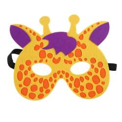 Filcowa maska zwierzątka - żyrafa - 1