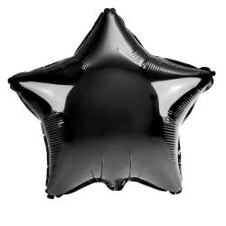 Balon foliowy gwiazda czarny - 1