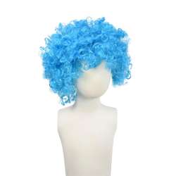 Peruka afro XXL niebieska