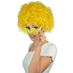 Peruka afro XXL żółta - 1