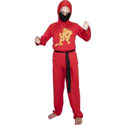 Strój dziecięcy - Czerwony ninja - rozmiar M