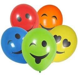 Balony Emotki 28cm 5szt - 1
