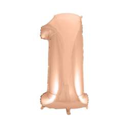 Balon foliowy B&C 1 różowo-złoty 92cm - 1