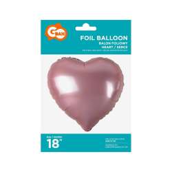 Balon foliowy serce jasnoróżowe 45cm (HS-S18JR) - 1