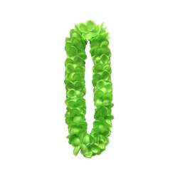 Naszyjnik hawajski satynowy zielony - 1