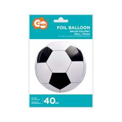 Balon foliowy Piłka biało-czarna 40.5cm (BK-HPK)