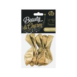 Balony Beauty&Charm platynowe j. złote 12"" 7szt (CB-7LZL)