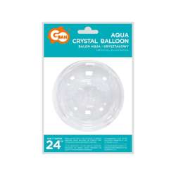 Balon Aqua kryształowy bez nadruku 42cm (KR-24BN) - 1