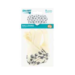 Balony Piłka Nożna czarno-białe 30cm 5szt (GZ-PIN5) - 1