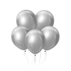 Balony Beauty&Charm platynowe srebrne 30cm 5szt