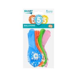 Balony cyfra 5 MIX 30cm 5szt (GZ-CYF5) - 1