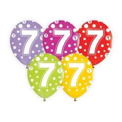 Balony z cyframi 7 5szt - 1
