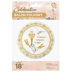 Balon foliowy Pierwsza Komunia Święta 45cm (FG-OPKS)