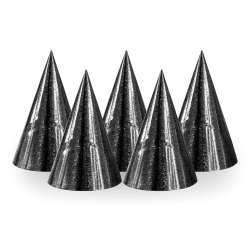 Czapeczki holograficzne czarne 100szt - 1