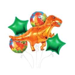 Balon foliowy zestaw Dino 5szt (BZ-HDIN) - 1