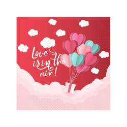 Serwetki Love 33x33cm 20szt