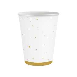 Kubeczki papierowe Celebrate złote 250ml 6szt - 1