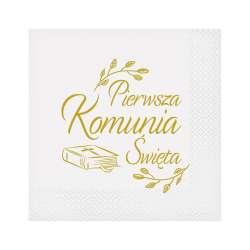 Serwetki Pierwsza Komunia biblia 33x33cm 20szt (PW-SKBB)