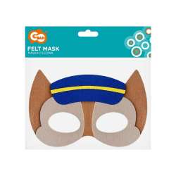 Maska filcowa psia brygada policjant 18x12cm (YH-MFPP) - 1