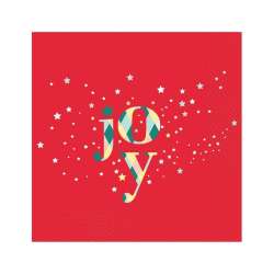 Serwetki Joy czerwone 33x33cm