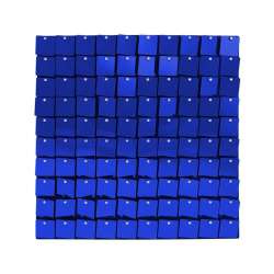 Panel dekoracyjny niebieski czarne tło 30x30cm - 1