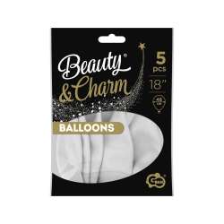 Balony Beauty&Charm pastelowe białe 5szt (CB-8BIA) - 1
