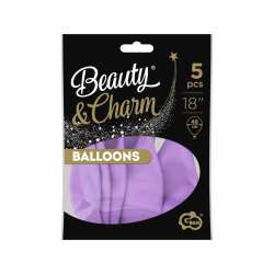 Balony Beauty&Charm makaronowe lawenda 46cm 5szt - 1