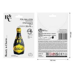 Balon foliowy B&C Szampan Celebrate 35x76cm - 1