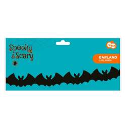 Girlanda papierowa Nietoperze czarna 10.5x25x300cm