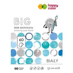 Blok techniczny biały A4/60K BIG HAPPY COLOR - 1