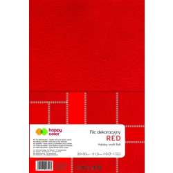 Filc dekoracyjny czerwony 10szt HAPPY COLOR - 1