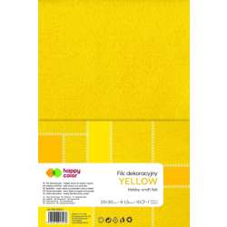 Filc dekoracyjny żółty 10szt HAPPY COLOR - 1
