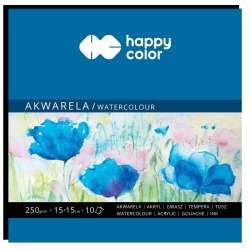 Blok akwarelowy Art 15x15cm/10K 250g HAPPY COLOR