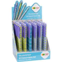 Długopis wymaz. automat Patt niebieski (40szt)