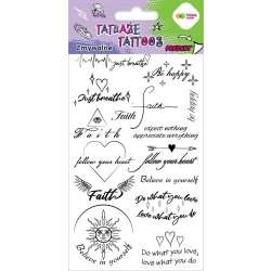 Tatuaże zmywalne Words HAPPY COLOR