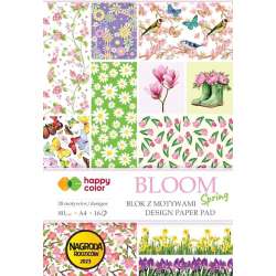 Blok A4 16 ark z motywami Bloom Spring