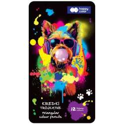 Kredki drewniane trójkątne 12 kolorów