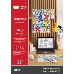 Blok szkicowy Młody Artysta A4/50K 90g Happy Color