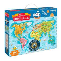 Puzzle Mapa świata 300 elementów (GXP-828977) - 1