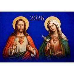Kalendarz 2026 trójdzielny Najświętsze Serce