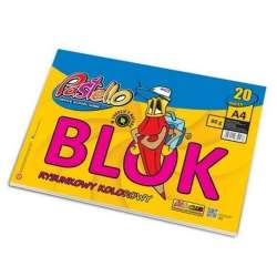 Blok rysunkowy A4 80g kolorowy 20 kartek